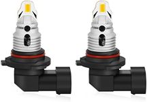 OPP ULITE 9006 HB4 LED Fog Light Bulbs 3000K Amber 25W High Power 5000LM Extremely Bright Canbus 3570 CSP Chips Car LED Bulbs Replace for Fog Light Daytime Running Light DRL (Pack of 2)