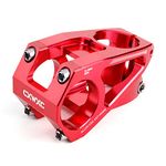 CXWXC 31.8 Bike Stem -Short Mountain Road Bike Stem - Aluminum Alloy Mountain Bike Handlebar Stem Riser for MTB Road City Bike Bicycle (Red)