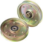 Virtionz Flat Idler Pulley for MTD Cub Cadet RZT 50 L54 42 S50 Troy-Bilt GT54 TB2450 756-04129B 956-04129C (2)