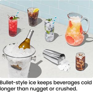 ICEMAN Countertop Ice Maker – Dual-Size Ice Cubes, Compact Machine