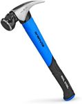 REAL STEEL Jacketed Graphite Magnetic 22 Oz Head Milled Face Framing Hammer with Straight Claw 0503