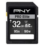 PNY U3 PRO Elite SD Card (Up-To 95MB/S Read / 90MB/S Write Speeds), 32GB (P-SDH32U395PRO-GE)