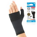 Neo-G Wrist and Thumb Support for Arthritis, Joint Pain, Tendonitis, Sprain - Wrist Brace Wrist Compression Hand Support - S - Black