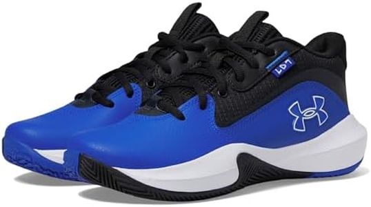 Under Armour Unisex-Child Grade School Lockdown 7 Sneaker, (401) Team Royal/Black/White, 3.5 Big Kid