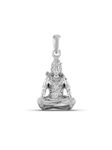 Akshat Sapphire Sterling Silver (92.5% purity) God Shiva Pendant for Men & Women Pure Silver Bhagwan Shiv Ji Locket for Good Health & Wealth