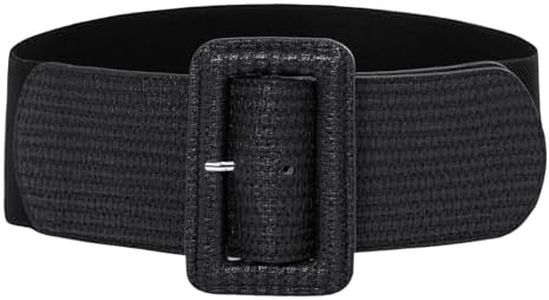 GRACE KARIN Women's Stretchy Belt 1950s 3 Inch Wide Elastic Belts
