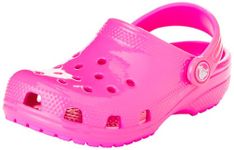 Crocs Unisex Kids Classic Clog K Clogs, Neon Highlighter Pink Crush, 5 UK