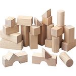 HABA 1071 Starter set- Basic Building Blocks -26 Wooden Pieces, for Ages 1 and Up (Made in Germany)