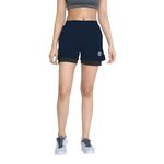 CHKOKKO Double Layered Sports Gym Workout Running Shorts for Women Blue S