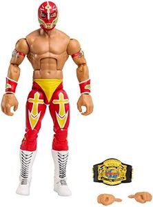 WWE Action Figures, WWE Elite Rey Mysterio Figure with Accessories, Collectible Gifts