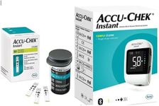 Accu-Chek Instant Blood Glucose Monitoring System MMOL/L + Accu Chek Instant Test Strips 50 Pack | Blood Glucose Meter Diabetes | Value Bundle | Bundle by Arrowedge