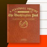 Signature gifts Personalized Football History Book - Cleveland Sports Fan Gift - A Pro Football History Told Through Newspaper Archive Coverage - Add a Name Gold Foil Embossed for Free (Browns)