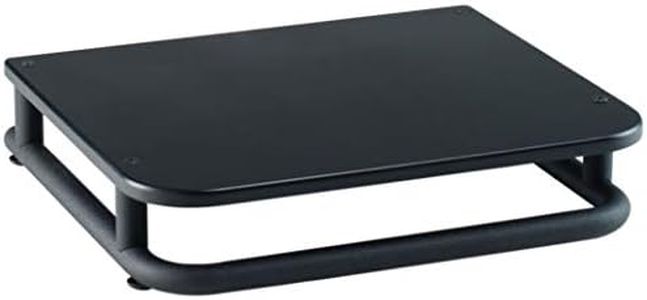 Sanus AV Base - Heavy Duty Design Works as a Floor Stand for an Amp, Computer, Printer & More - Strong Steel Provides Sound Isolation & Adjustable Feet Keep IT Level - Built-in Cable Mangement System