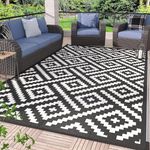 Roccar Outdoor Rugs,Reversible Plas