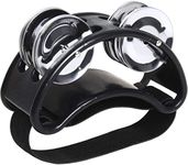 iGadgitz Xtra U6993 - Foot Tambourine Foot Shaker Foot Jingle - Guitar Players, Musicians, Singers, Music Class, Bands and more - Black