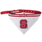 Pets First Collegiate Pet Accessories, Collar Bandana, North Carolina State Wolfpack, Small