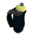 Amphipod Hydraform Ergo-Lite Handheld Water Bottle, BPA-Free Minimalist Insulated Hydration for Ultra-Running & Walking - Black/Green -10.5 oz