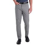 Kenneth Cole Men's Slim Fit Stretch Casual Pant, Dark Grey Canvas, 36W x 30L