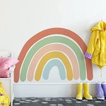 Colorful Rainbow Wall Decals,Rainbow Wall Stickers for Girls Kids Bedroom Decorations,Window Decal for Kids Bedrooms, Nursery, Baby Room, Play Room, Removable Vinyl Stickers DIY Art Wall Decors (L21)