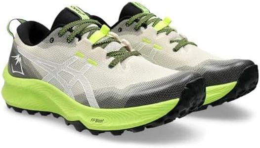 ASICS Trabuco 12 Mens Trail Running Shoes Road, Oatmeal White, 12 US