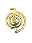 Astroghar Brass Reiki Ku Rei Power Symbol Figurine for Reiki Healing Power Positive Energy and Protection