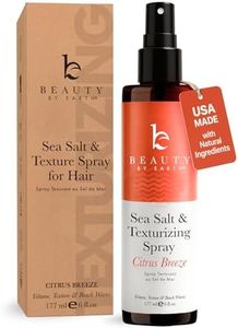 Beauty by Earth Sea Salt Spray for Hair - USA Made from Natural & Organic Ingredients, Texturing Spray for Men & Women, Hair Texture Spray for Fine Hair, Salt Water Spray