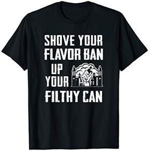 Vape Pen Juice Flavor Ban e-Cigarette T-Shirt