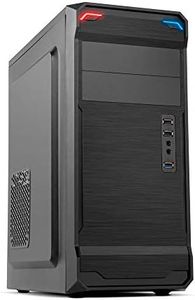Nox Kore- NXKORE - Semitorre ATX y micro ATX, USB 3.0, frontal efecto metal cepillado, epacio para 3 ventiladores, compatible graficas 355mm, hasta 6 discos duros, color