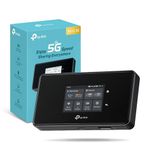 TP-Link M8550 Mobile 5G Router with Sim Slot, AXE3600 WiFi 6E,Tri Band Mifi,Touch Screen, Gigabit Port, Portable WiFi, VPN Encryption, Type C/Antenna Interface,Rapid Charge
