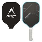 Pickleball Paddle Carbon T-700 Fiber Racket Premium Matte Material, Standard Size and Weight 16mm Thickness Advance Spin Control Attacking Raquet (Blue)