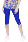 FILMAX® Originals Capri Tights Lower Multipurpose Lycra Caugh Length Swimwear (SW-4686-Royal Blue_5XL)