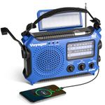 Kaito KA500BU 5-Way Powered Emergency AM/FM/SW Weather Alert Radio, Blue