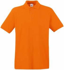 Fruit of the Loom Men's Polo Shirt, Orange, XL