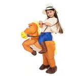 Inflatable Cowboy Disguise for Children | Size 90 to 120cm | Made of Highly Resistant Polyester | Inflating System Included | OriginalCup®