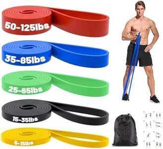 (Set-4) - Pull Up Bands, Resistance Bands, Pull Up Assist Band Exercise Resistance Bands for Body Stretching, Powerlifting, Resistance Training