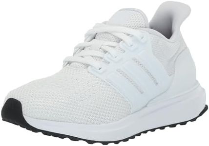 adidas UBounce DNA Sneaker, White/White/Black, 6 US Unisex Big Kid