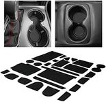 CupHolderHero fits Jeep Accessories Premium Custom Interior Non Slip Anti Dust Cup Holder Inserts, Center Console Liner Mats, Door Pocket Liners