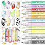Saviland 12 Colors Nail Art Pens Se