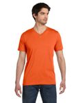 Bella mens Unisex Jersey Short-Sleeve V-Neck T-Shirt(3005)-ORANGE-M