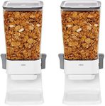 OXO Good Grips Countertop Cereal Dispenser, Clear/White (Pack of 2)