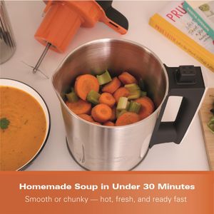 Hamilton Beach 3-in-1 Soup Maker – Blender, Cooker, Stainless Steel