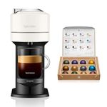 Nespresso Vertuo Next Automatic Pod Coffee Machine for Americano, Espresso and more by Magimix in Contrast White