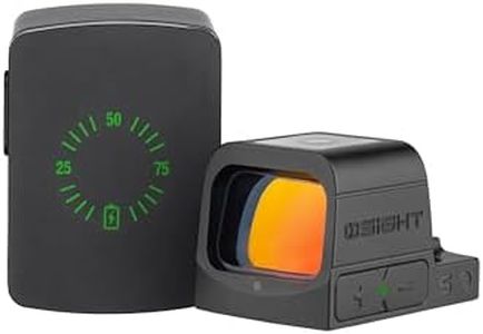 OSIGHT S Multi-Reticle Micro Enclosed Sight with Charging Cover, 2 MOA Dot & 32 MOA Circle for RMSc Footprint, Parallax-Free Durable Reflex Sights (Red Dot)
