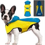 Dog Raincoat,Waterproof Hooded Slicker Poncho,Dog Reflective Safety Dog Rain Jacket,Dog Rain Coat Windproof Snowproof Dog Raincoats for Medium Dogs