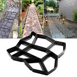 VanSmaGo Walk Maker Reusable Concrete Path Maker Molds Stepping Stone Paver Lawn Patio Yard Garden DIY Walkway Pavement Paving Moulds 12.9 x 12.9 x 1.4inch(Irregular)