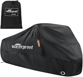 Motorcycle Scooter Cover, [Ultimate Waterproof] All Weather Large Motorbike Covers, Universal Covers for Harley Honda Yamaha Suzuki KTM Tour Bikes Cruisers Moped Cover Against Dust Debris UV Rain Snow