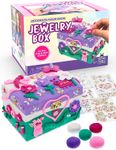 PURPLE LADYBUG Design Your Own Jewelry Box Craft Kit - DIY Jewelry Box for Girls 8-12, & Fun Girls Arts & Crafts Age 6-8 & Up - Great Birthday & Christmas Gifts for Girls 8-10 Years Old