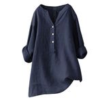 Spring Deals Women Tops Summer Trendy Women'S Business Tops and Blouses Basic Tops for Women Pack Women Plain T Shirts Loose Fitting Tunic Tee Henley T Shirt Women Ladies Clearance Tops