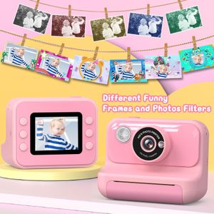 Hangrui Kids Instant Print Camera – Pink, Instant Photo Toy