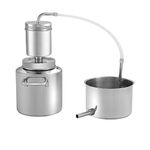 LETIME 500mL Kettle Distiller, DIY Essential Oils and Hydrosol Maker, Stainless Steel Steam Distillation Still, Easy to Use with Video and Paper Instruction